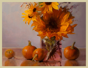 Sunflowers and Pumpkins